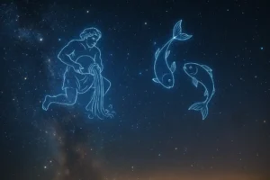 A night sky filled with stars illustrating the importance of astrology for February 19 births.