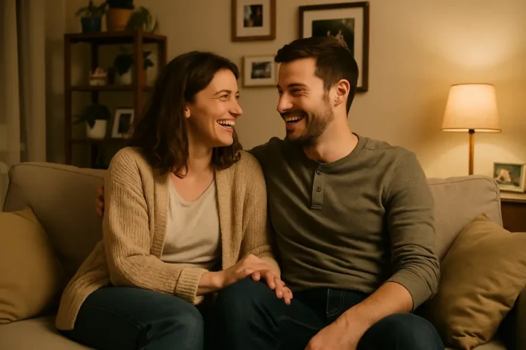 A couple enjoying a moment together, capturing the essence of daily support in their relationship.