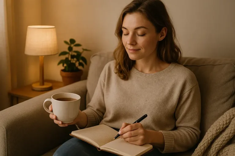 Kobieta planująca równowagę między pracą a życiem osobistym.