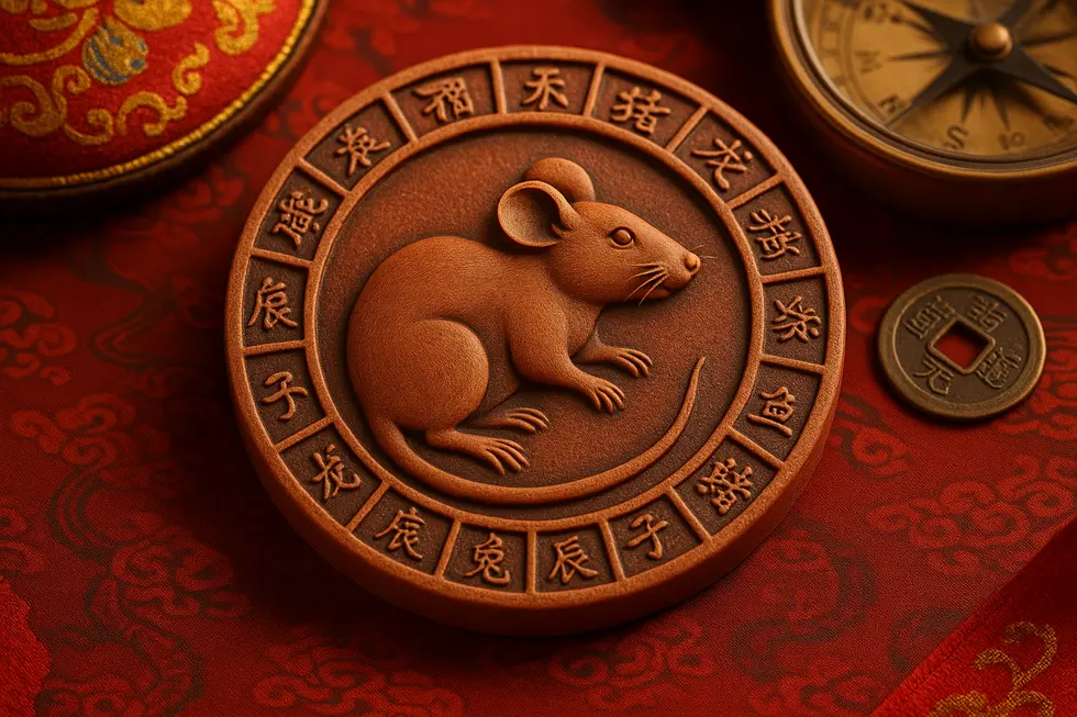 A dynamic cover image showing the Rat sign of 2008, symbolizing intelligence and cultural significance.