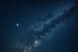 A starry night sky illustrating dreams and aspirations related to the relationship of Koziorożec and Bliźnięta.