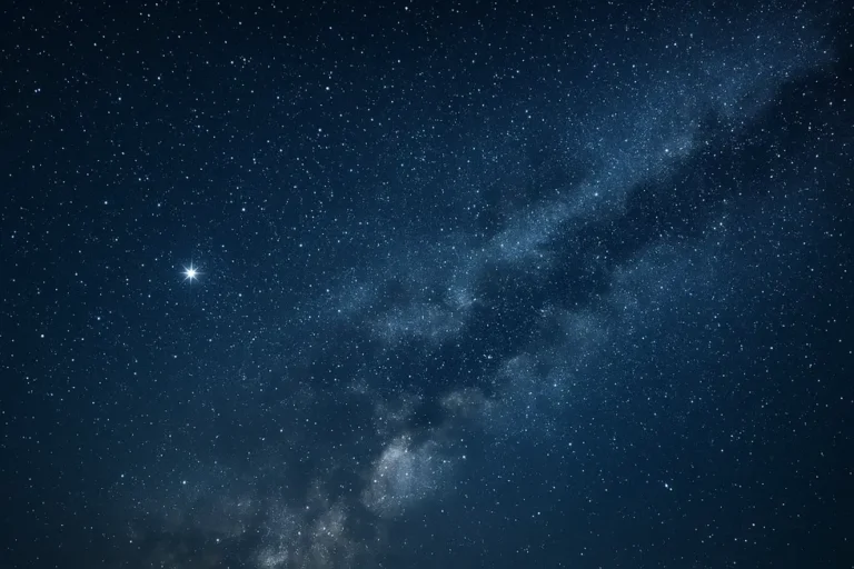 A starry night sky illustrating dreams and aspirations related to the relationship of Koziorożec and Bliźnięta.