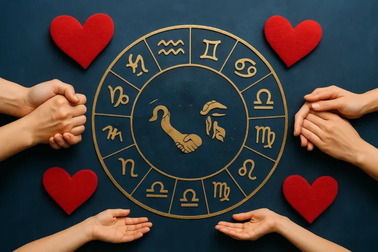 A graphic illustrating zodiac symbols with elements of loyalty and support, showcasing the essence of the article.