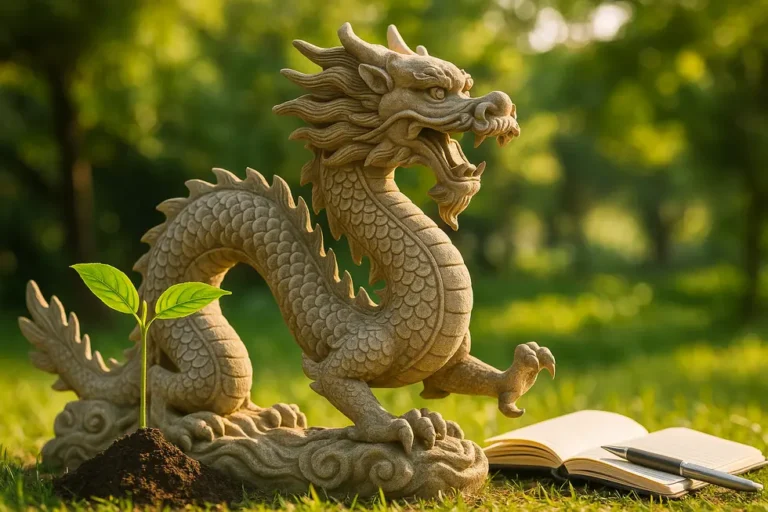 An inspiring image of the Earth Dragon symbolizing strength and stability for those born in 1988.