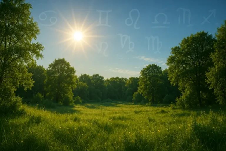 A colorful summer scene featuring the sun and zodiac symbols, reflecting the essence of the article's exploration.