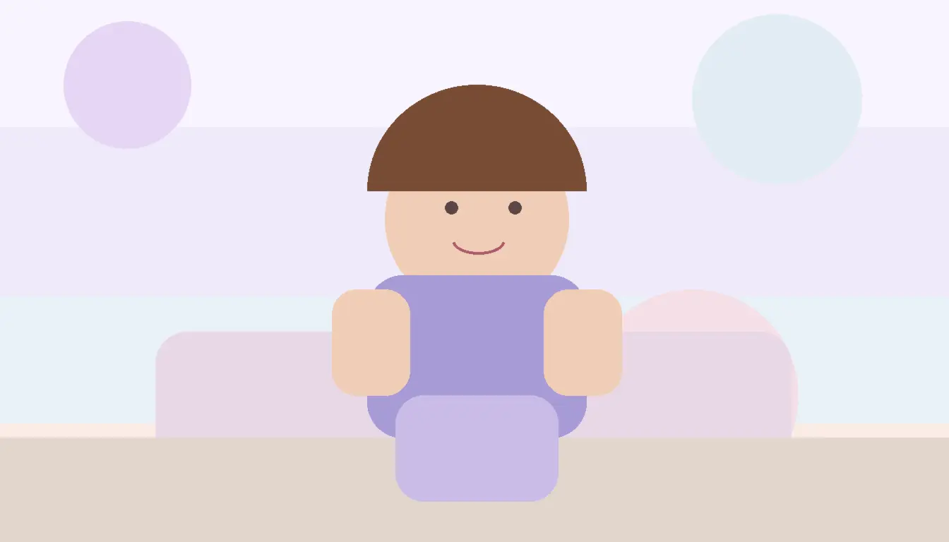 Znaczenie imienia Maksymilian przedstawione przez pogodnego chłopca w jasnym pastelowym wnętrzu o rodzinnym i eleganckim charakterze