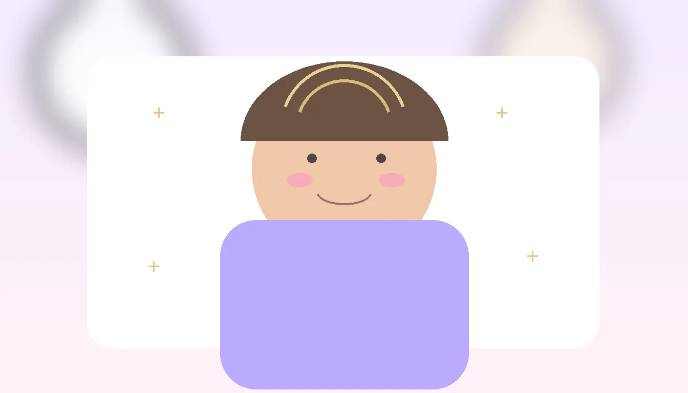 Ciepły portret chłopca na pastelowym tle ilustrujący znaczenie imienia Tymoteusz jako eleganckiego, spokojnego i ponadczasowego wyboru