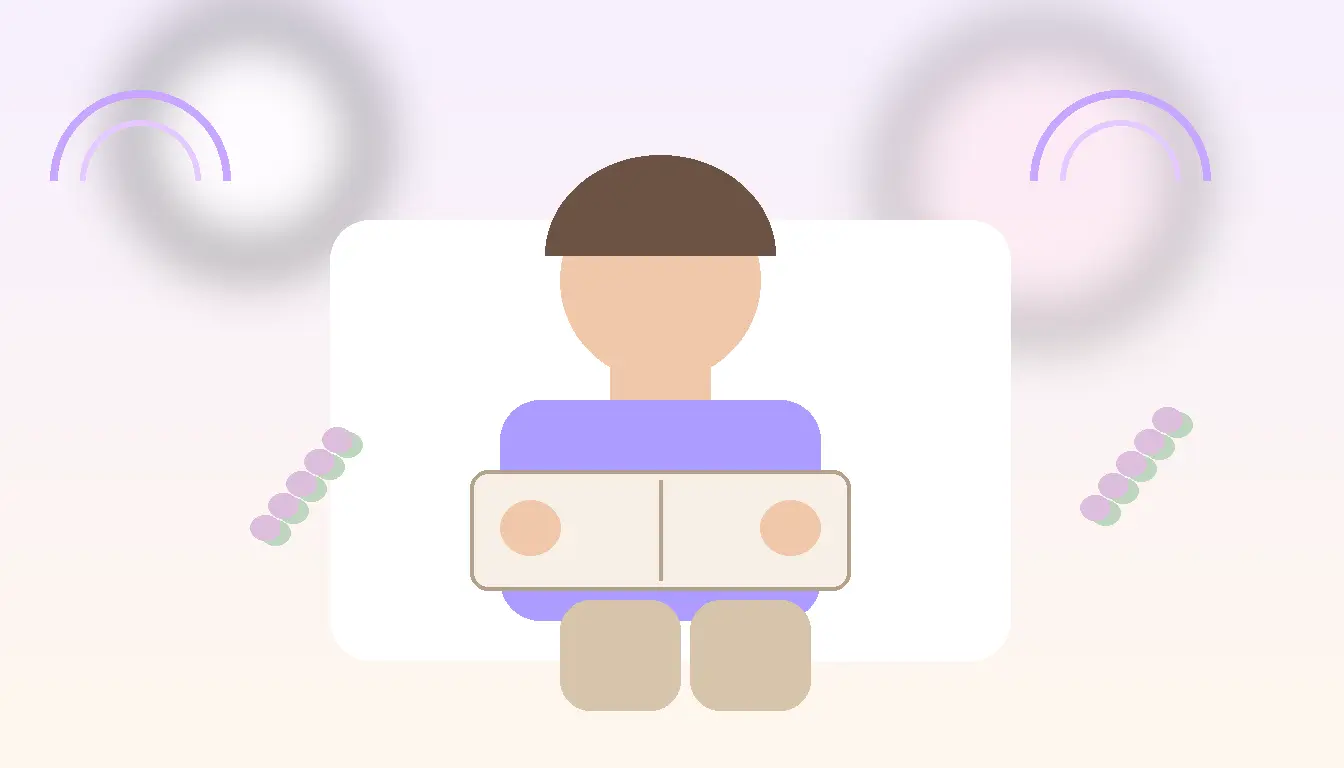 Pastelowa ilustracja chłopca z książką pokazująca znaczenie imienia Tymoteusz, jego greckie pochodzenie, spokój i symbolikę szacunku